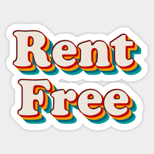 Rent Free Sticker